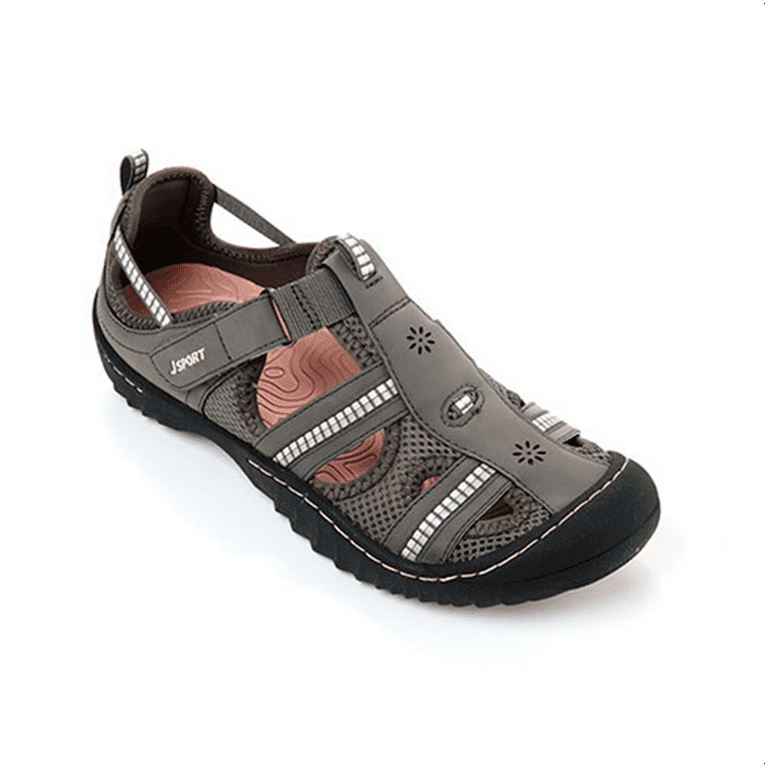 JSport Women s Sneakers Peony Regatta Active Sandal Gray Size 9 Walmart