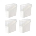 thumbnail image 1 of Contenedor de Queso Rebanado para Refrigerador, Caja de Almacenamiento de Queso de 4 Piezas con Tapa Abatible, Soporte para Guardar Queso,, 1 of 5