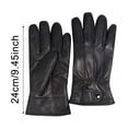 thumbnail image 3 of Xiaowjjj Mens Winter Black Leather Gloves for Driving Dress Real Sheepskin Leather Warm Lined Gloves Gloves Men Scrub Gloves Kitchen Small Rubber Gloves Small Rolled Gloves Warm Leather Work Gloves, 3 of 7