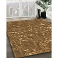 thumbnail image 3 of Ahgly Company Machine Washable Indoor Square Transitional Saddle Brown Area Rugs, 4' Square, 3 of 7