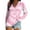 #283-Pink, variant on Love Hearts Print Shirt for Women Cute Valentines Day Casual V Neck Long Sleeve Tshirts Gifts