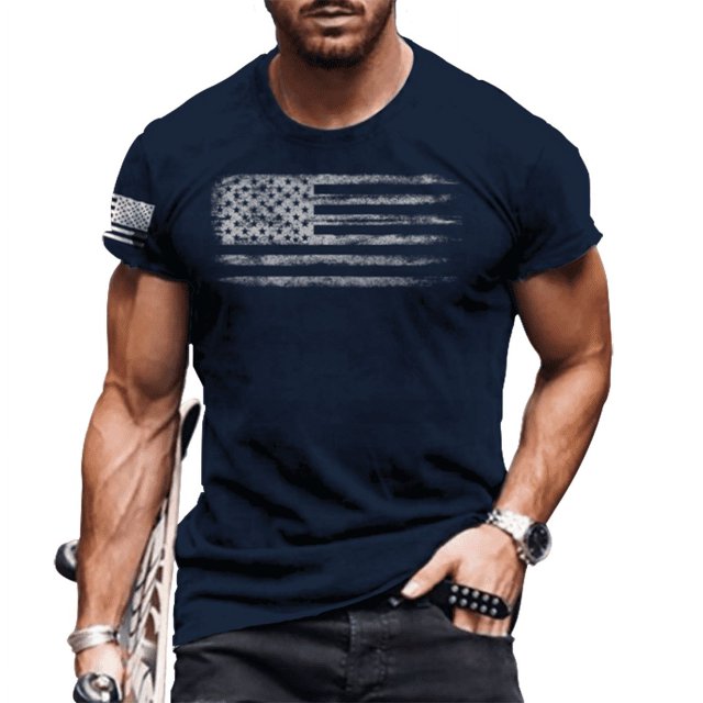 2024 Été Chemises de Musculation pour Hommes Manches Courtes Col Rond T-Shirts Impression Logo 3D Ample Respirant Mode Simple Hauts
