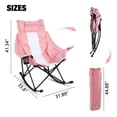 thumbnail image 5 of BOSSIN Portable Oversized Rocking Camping Chair for Adults,Outdoor Folding Chair with Storage Bag & Cup Holder, 5 of 7