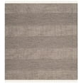 thumbnail image 2 of SAFAVIEH Montauk Karlene Geometric Striped Cotton Area Rug, Ivory/Anthracite, 4' x 4' Square, 2 of 6