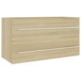 thumbnail image 5 of Charmma 2 Piece Bathroom Furniture Set Sonoma Oak Chipboard, 5 of 12