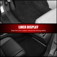thumbnail image 4 of Ikon Motorsports Nylon Car Floor Mats Compatible with 2024-2025 Chevy Trax & Buick Envista, OE Fitment Style Black Driver Passenger Car Carpets, Front Rear 3PCS Full Set, 4 of 9