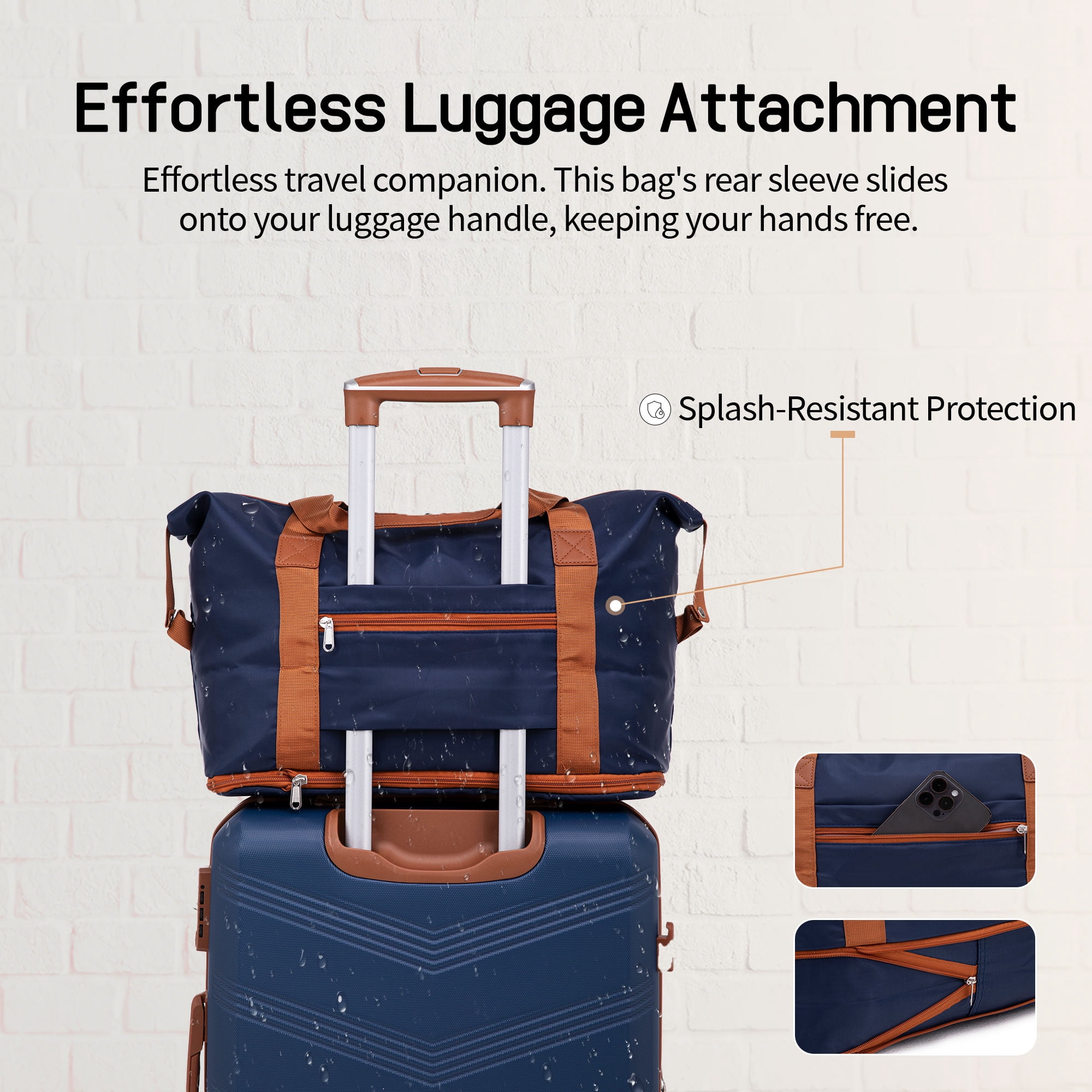 CONCEPZEN 5-Piece Expandable Hardshell Luggage Set with Spinner Wheels TSA Approved Carry On 20-Inch & Checked 24/28-Inch Lightweight Suitcases Suitable for Business and Family Travel