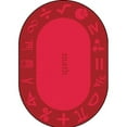 thumbnail image 4 of Joy Carpets 1912H-04 Math Stem Classroom Seating Round Rug  Red - 5 ft. 4 in., 4 of 7