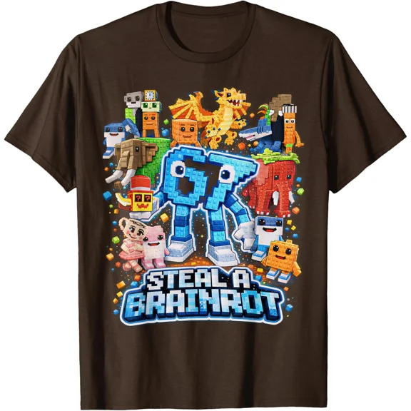 Six Seven 67 Steal A Brainrot Funny Gifts Fun T-Shirt Unisex S-5XL Hot Trending Shirt, Vintage Birthday Gift