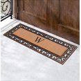 thumbnail image 7 of A1 Home Collections Outdoor Paisley Monogrammed W Doormat, Bronze/Black, 47.25 in x 17.71 in, 7 of 7