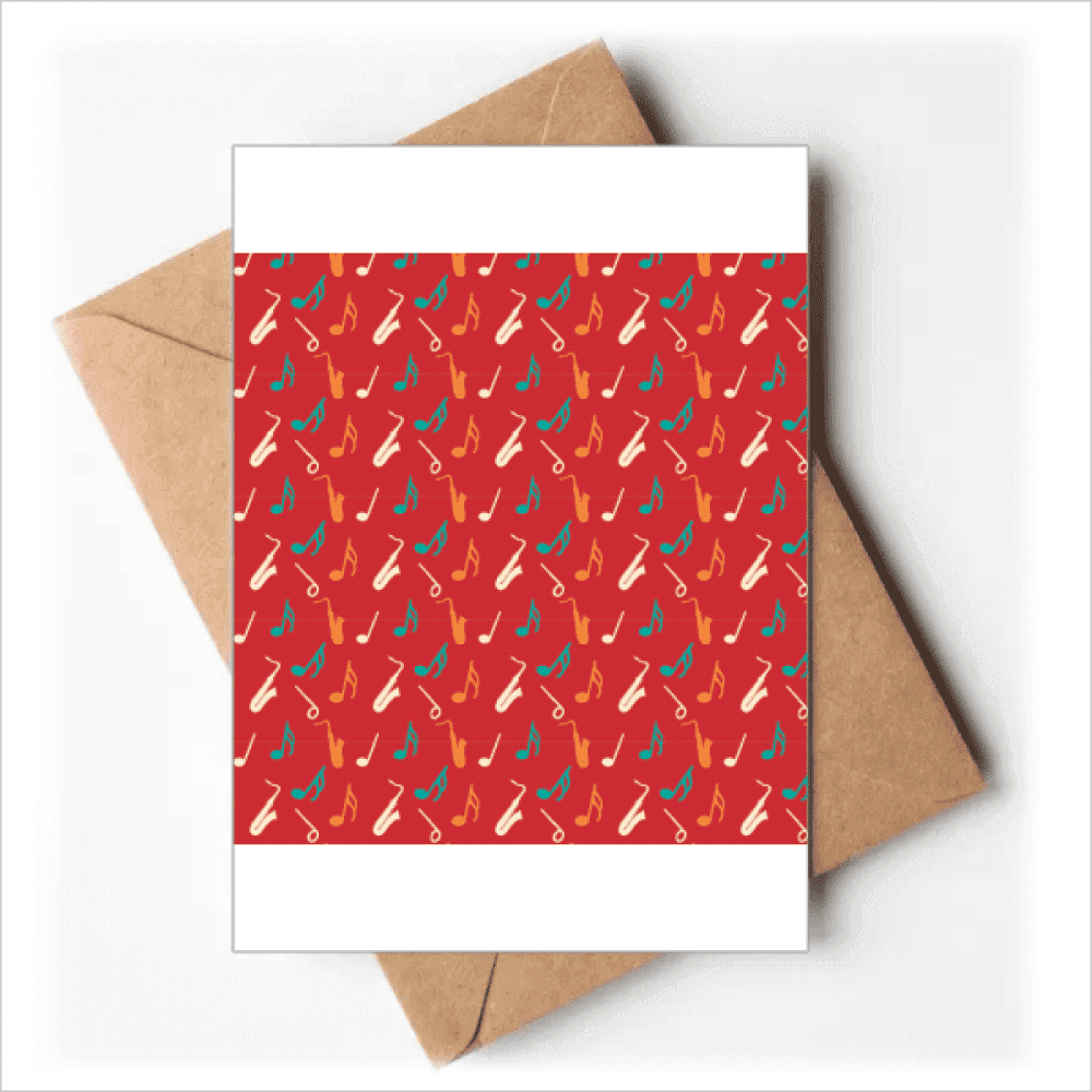 red saxoph music notes greeting cards you are invited invitations