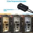 thumbnail image 4 of LED Safe Lighting Kit, (6) 12 Inch Linkable Light Bars + Motion Sensor, for Under Cabinet, Gun Safe, Locker, Closet, Under Counter, Shelf, Showcase, 3000K/4000K/5000K Selectable, 4 of 8