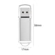 thumbnail image 4 of Disco De Almacenamiento CW10029 Unidad flash USB 2.0 de alta velocidad Unidad flash con tapa transparente (128 MB plateada), 4 of 7