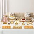 thumbnail image 2 of ZXNYH Cake Stand, Dessert Table Display set, 12 Pieces Gold Metal Cake Stands, Pastry Trays, Wedding Cupcake Stand Set Pedestal/Display/Plate/Stands and Trays, Birthday Party Decorations for Tables, 2 of 7