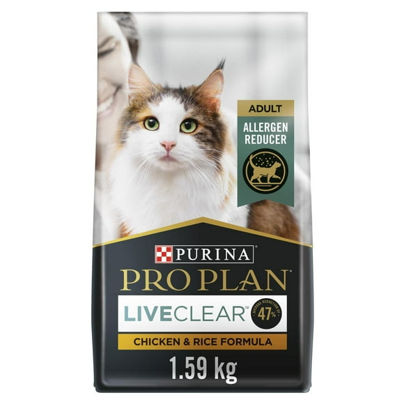 Purina Pro Plan Spécialisée LiveClear Formule Poulet et Riz, Nourriture Sèche pour Chats