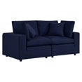 thumbnail image 3 of Modway Commix Sunbrella Outdoor Patio Furniture Loveseat, Navy, 3 of 10