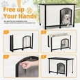 thumbnail image 3 of Petsfit 45.3" Large Dog House, Folding Dog House Outdoor, Unfold to Use, No Tools Required Assembly, Weatherproof Outside Dog House with Door Flap (Large, White), 3 of 8