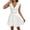White, variant on Women's Summer Knit Lace Cutout Tee Dress Lightweight Short Sleeve Hollow Pattern Casual Dress White XXL