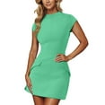 thumbnail image 3 of FDGIU 2025 Women's Corset Mini Dress - Sexy Ruched Spaghetti Straps for Club & Night Out, 3 of 5