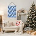 thumbnail image 4 of ZNDUO Blue Wavy Lines Pattern Garden Flag, 12.5"x18" Double Sided Polyester Flag for Garden Farmhouse Patio Home Decor, 4 of 8