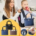 thumbnail image 1 of Xihbxyly Bolsa de Almuerzo de Nailon, Aislamiento de Aluminio Grueso, Bolsa Bento Portátil, para Picnic Al Aire Libre, Viajes, Trabajo, Escuela, Fácil de Llevar, Cierre de Seguridad, Tamaño 29 X 22 X, 1 of 2