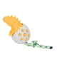 thumbnail image 3 of Juguetes para masticar para perros con forma de huevo de dinosaurio, resistente a las mordeduras, cepillo de dientes para perros, juguetes para masticar para el cuidado Dental del perro, naranja, 3 of 12