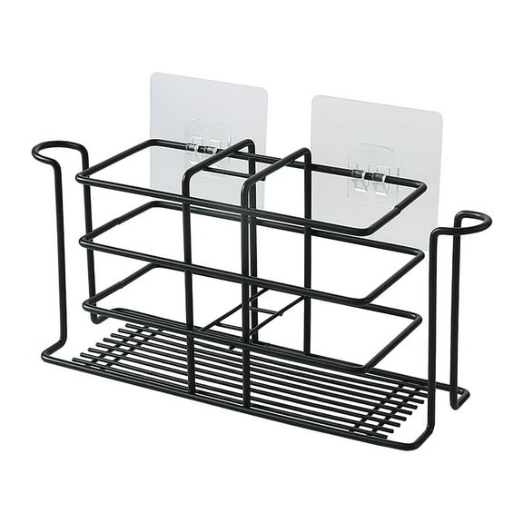 Stainless Steel Bathroom Toothbrush Holder, Cup Holder&Toothpaste Holder Stand Bathroom Accessories Organizer
