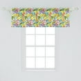 thumbnail image 2 of Ambesonne Colorful Window Valance, Grunge Geometrical Shapes, 54" X 18", Multicolor, 2 of 3