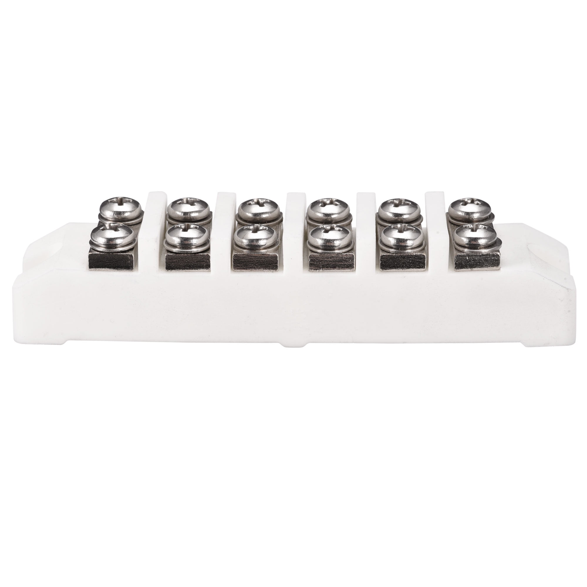 Uxcell Porcelain Ceramic Terminal Block 6 Way High Temperature 118x27x25mm for Wire Connector