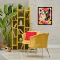 thumbnail image 3 of Stupell Industries Tiger on Dahlia Florals Animals Painting Black Floater Framed Canvas Art Print Wall Art, 17 x 21, 3 of 10