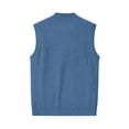 thumbnail image 7 of Men’s Button Down Sweater Vest Lightweight Knitted Plain V-Neck Sleeveless Cardigans, 7 of 7