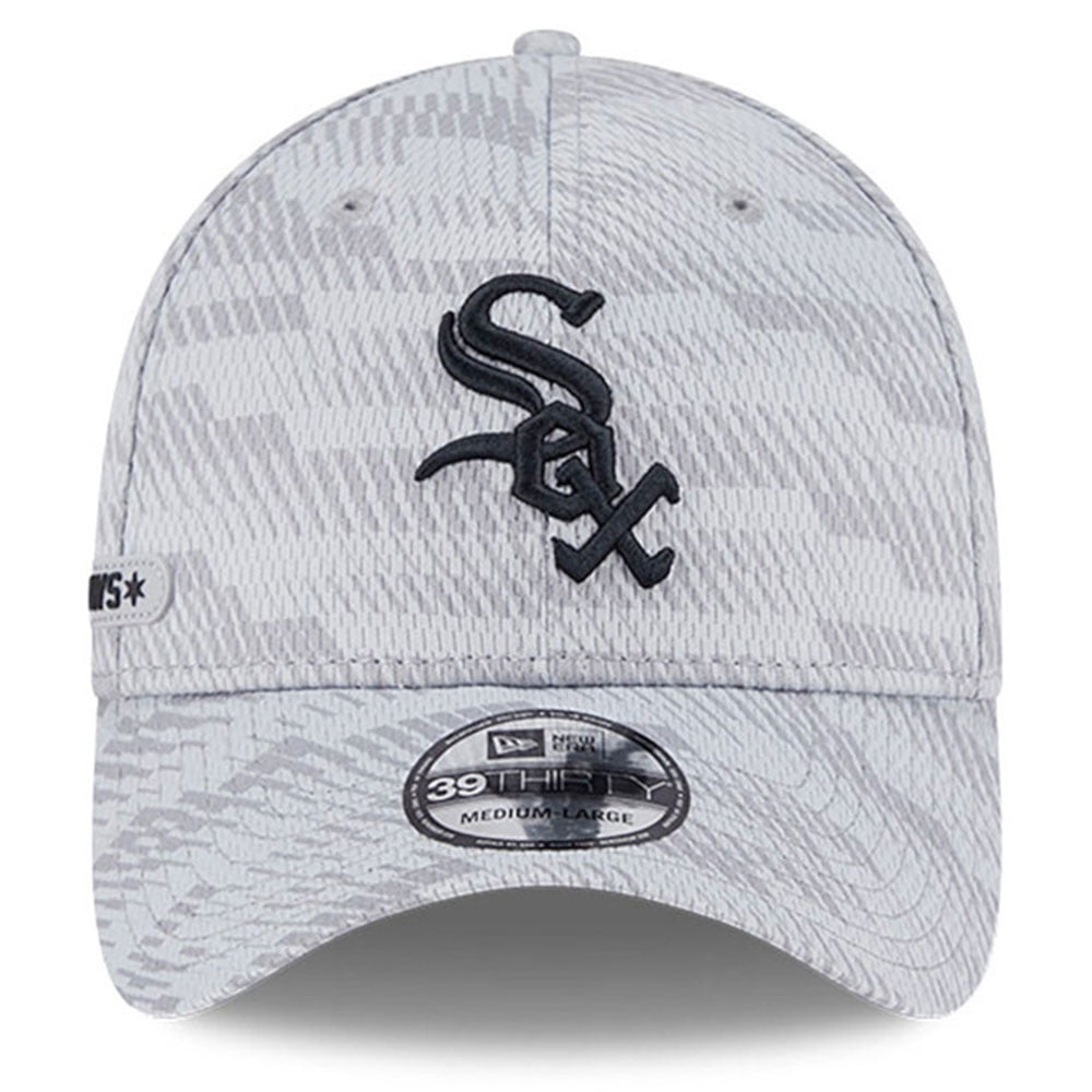 Men's New Era Gray Chicago White Sox 2025 MLB Clubhouse 39THIRTY Flex Hat