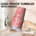 thumbnail image 5 of Stainless Steel Insulated Mug 20oz with Lid and Straw - Double Wall Vacuum Travel Tumbler, Leakproof Thermal Coffee Cup, Bohemian Theme, 5 of 5