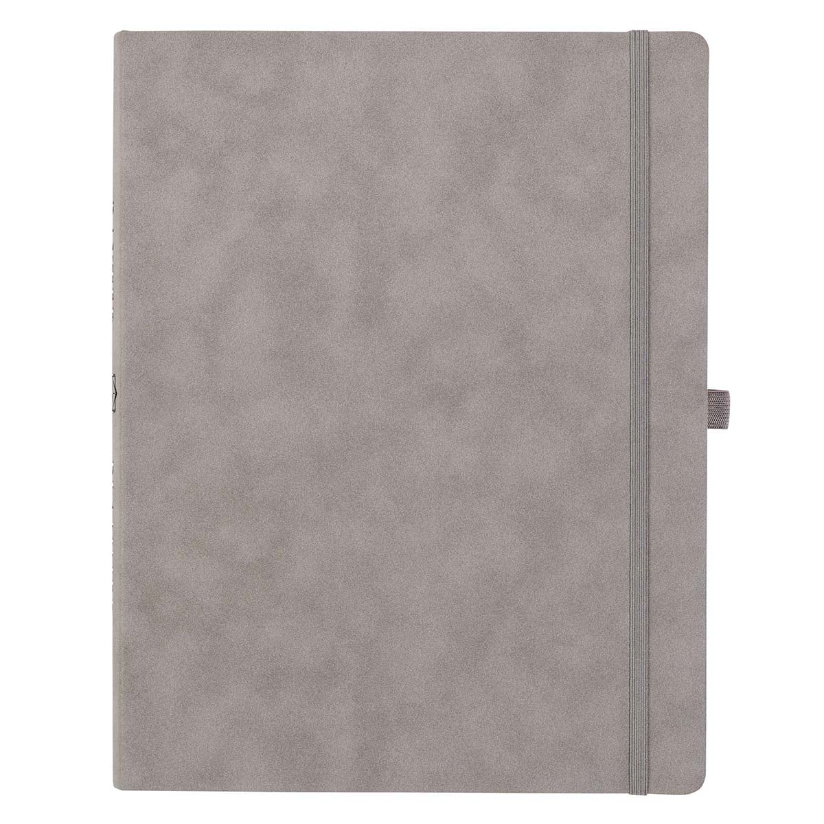Baxter Executive Undated Daily Planner Daily, Weekly, Monthly, Academic Organizer, Dot Grid Notebook for Time Management, Productivity, Priorities, Goals, Gratitude Journal, Gray Faux Leather