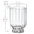 thumbnail image 2 of Bormioli Rocco Florian DOF Drinking Glasses - Set of 4, 12.6 Oz. Clear Glass Tumblers for Cocktails, Whiskey & Mixed Drinks - Elegant Barware Set for Dining & Entertaining, 2 of 9