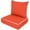 Orange + White Side-1pc 24''Lx24''Wx6''H-1pcs set, variant on Outdoor Deep Seat Cushion Set, Fade Resistant Patio Chair Cushions, 24x24x6 Inch Patio Sofa Furniture Pad with Removable Cushion Covers (Navy Blue+White Side, 24''Lx24''Wx6''H-1pcs Set)