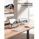 thumbnail image 5 of Soporte para tableta Nulaxy, doble plegable, de aluminio, para iPad, plateado, 5 of 6
