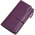 thumbnail image 2 of Cartera De Mujer De Piel Cartera De Mujer De Gran Capacidad,Cartera De Mujer De Gran Capacidad Cartera Larga Morada, 2 of 5