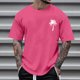thumbnail image 1 of Tops para hombre, blusas y camisas de cuello redondo y manga corta para hombre, blusas casuales de cuello redondo con estampado de moda para hombre, blusas de cuello redondo y manga corta para hombre., 1 of 4