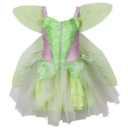 Petitebella Robe de Costume de Fée 1-10 Ans (Vert Pâle, 8-10 Ans)
