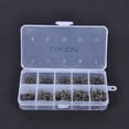 thumbnail image 4 of Lixada Lixada 600pcs High Carbon Steel Barbed Fishing Hooks, 10 Sizes (#3-#12), Compact Storage Box, Durable & Sharp for Angling, 4 of 6