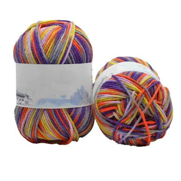 tredstone Crochet Yarn Multi-Colored Sweater Scarf Gloves Baby Garment Bundle Accessories DIY Gifts Comfortable Skeins Set Threads 4-Ply 30sunrise