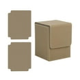 thumbnail image 2 of GARENDE Card Deck Box Collectible Game Holder Baseball Card Gathering Card Protectors PU Khaki, 2 of 9