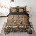 thumbnail image 2 of Feelyou Rustic Wooden Paddle Bedding Comforter Set 7pcs, Branches Botanical Plant Queen Bedding Sets, Teens kids Boys Girls Reversible Queen Sheet Sets, Luxury Bedroom Decor, 2 of 8