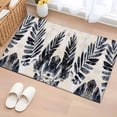 thumbnail image 3 of Abstract Color Block Area&nbsp;Rug 2x3ft Black Leaves Tropical Plants Watercolor Non-Slip&nbsp;Washable Square&nbsp;Rugs Soft Felt Indoor Floor Mat for Bedroom Kitchen Living Room Bathroom, 3 of 9