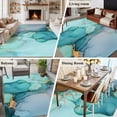 thumbnail image 6 of Abstract Teal Large Area Rugs 8x10 ft Blue Gold Marble Natural Stone Cracks Modern Washable Rug Non Slip Indoor Carpet Absorbent Floor Mat for Living Room Bedroom Dining Room, 6 of 9