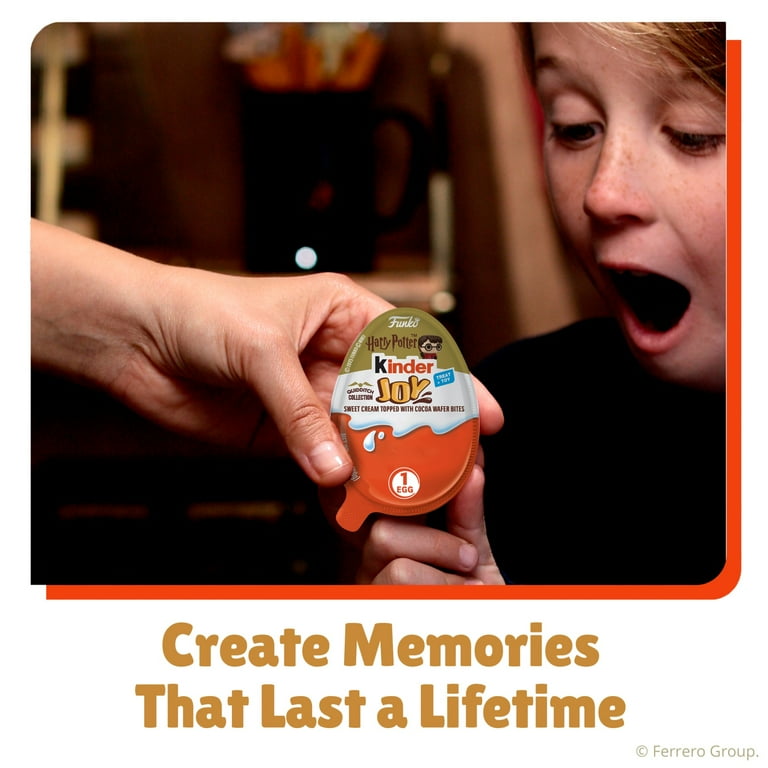 Kinder Joy Eggs, Harry Potter Funko Collection, Sweet Cream and Chocolatey Wafers, 6 Eggs