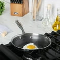 thumbnail image 4 of Oster Modessa 8 Inch Nonstick Triply Stainless Steel Frying Pan in Silver, 4 of 4