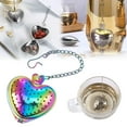thumbnail image 2 of Clearance! Stainless Creative Tea Infuser Metal Heart Shape Reusable Tea Coffee Filter Strainer Teapot Accessory Kitchen Gadget Too, 2 of 9