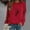 Wine, variant on Jsaierl Lightning Deals of Today Womens Crewneck Sweatshirts Plus Size Casual Feather Print Sweatshirt Top Long Sleeve Fashion Fall Pullover Sweatshirts